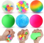 6 Set Squishy Sensory Stress Squeezing Balls forAdults: Best Calming Tool to Relieve Anxiety, Vent Mood and Improve Focus, Easter Basket Stuffers for Kids, Goodie Bag Stuffers - Image 2