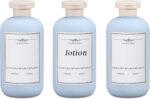 6.8oz Travel Bottles for Toiletries, Empty Plastic Squeeze Bottles with Flip Cap, Lotion Container for Toiletries Travel Size Shampoo and Conditioner (3 pack, bule) - Image 2