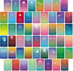 A ART·ZONE 52 Pcs Positive Affirmations Meditation Spiritual Self Care Cards Gifts, 9.7x6 cm Paper Prints - Image 2