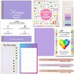 ADHD Tools Kit for Adult Women - 13-Piece Productivity & Focus Planner Set with Therapy Cards, ADHD Tools, Cleaning & Chore List, Pocket Planner, Stickers and Customized Pens - Image 2