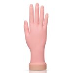 AORAEM Nail Trainning Hand Flexible Soft Practice Plastic Mannequin Hand Nails Tips Art Trainer Manicure Practice Hand Tool - Image 2