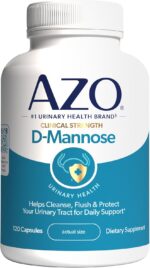 AZO D Mannose Urinary Tract Health, Cleanse, Flush & Protect The Urinary Tract, No.1 Pharmacist Recommended Brand, Clinical Strength, Non-GMO, 120 Count - Image 2