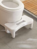 Adjustable Height Potty Step Stool for Adults, Non-Slip Bathroom Squat Aid, Removable Toilet Step for Colon Health, Portable Squat Stool, Family Health Accessory (New White-1PCS) - Image 2