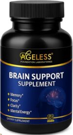 Ageless Brain Supplements for Memory and Focus & Cognitive Improvement | Nootropic Brain Supplement for Men & Women | Support Mental Clarity & Neuro Health | Including Vitamin B6, B12, 60 Capsules - Image 2