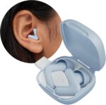Alpine Silence Earplugs for Sleep, Focus & Travel - V-Shape Snug Fit & Soft Oval Tips – 4 Sizes XS/S/M/L - Comfortable, Reusable Hearing Protection - up to 25dB – Blue - Image 2
