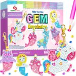 Arts and Crafts for Kids Ages 8-12 - Make Your Own GEM Keychains - 5D Diamond Art Painting by Numbers Kits Girls Kids Ages 3-5 4-6 6-8 Toys Birthday Easter Basket Stuffers Christmas Stocking Gifts - Image 2