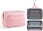 BAGSMART Travel Toiletry Bag for Men/Women, Dopp Kit Organizer Water-resistant Shaving Bag for Toiletries Accessories, Pink - Image 2