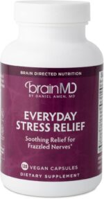 BRAINMD Dr Amen Everyday Stress Relief - 120 Capsules - Promotes Relaxation & Focus - Non-Drowsy - Gluten Free - 30 Servings - Image 2