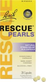 Bach RESCUE PEARLS, Natural Orange Vanilla Flavor, Natural Stress Relief, Homeopathic Flower Essence, Quick-Dissolve, Gluten & Sugar-Free, 28 Count - Image 2