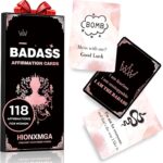 Badass Affirmation Cards (Double-Sided) - 118 Daily Motivational and Inspirational Affirmations for Women, Gifts for Women Best Friend Sister Coworker Positive Cards Daily Encouragement - Image 2