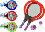 Badminton Set with 2 Rackets, Beach Ball and Birdie - Assorted Colors - Light Paddle Ball Tennis Racket Outdoor Games Beach Toy Set 5135 - Image 2