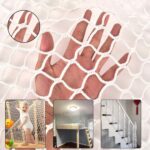 Balcony Netting for Pets，Apartment，Stair，Trampoline，Playground，Child Safety Rope Net，Driveway Net for Kids Safety，Baseball Softball Net Sports Netting (3.3ft×6.6ft, White) - Image 2