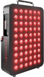 BestQool Red Light Therapy, Dual Chip Clinical Grade LED Device with Near-Infrared Light 660nm 850nm High Power Panel, Ideal for Body, Face, Recovery, Improve Sleep, Skin Health, 105W (Black 60) - Image 2
