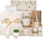 Birthday Gifts for Women, Get Well Soon Self Care Package Box, Sending Hug Baskets Thinking of You Inspirational Gift for New Mom Best Friend Birthday (Ivory) - Image 2