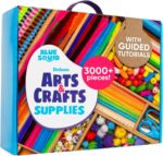 Blue Squid 3000+ pcs Arts and Crafts Supplies for Kids | Craft Kit Box for Kids Age 3-5, 4-8, 6-8, 8-12 | Craft Supplies & Materials Crafts Set Toys Art Box Gifts for Girls Boys Bulk Art Kit - Image 2