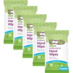 Boogie Antibacterial Hand Wipes by Boogie, Alcohol Free, Hypoallergenic and Moisturizing Aloe, for Kids and Adults -100 Total Wipes (5 Packs of 20) - Image 2