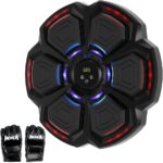 Bruce & Shark Smart Music Boxing Machine for Kids Adults, Wall Mounted LED Rhythm Punch Pad with Bluetooth, Boxing Trainer with Gloves for Home Family Fitness - Image 2