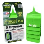 Buddy Tools Mark N Guard, Set of 5 - Drywall Outlet Marker for Finishing - Protects Wires During Sheetrock Installation - Drywall Tools for Electrical Outlet Marking - Electrical Box Locator - Image 2