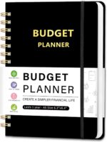 Budget Planner - Monthly Financial Organizer with Expense & Bill Tracker, Undated Finance Planner/Account Book for Effective Money Management, Spiral Binding,6.3"x8.4", Black - Image 2
