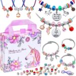 COO&KOO Girls Charm Bracelet Making Kit: Unicorn Jewelry Making Kit Gifts Crafts for Girl 8-12 A Perfect Girls Toy for Ages 6 7 8 9 10 Girl That Imagination Self-Expression and Inspires Creativity - Image 2