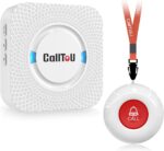 CallToU Caregiver Pager Wireless Call Button Nurse Alert System 500+ Feet for Home/Elderly/Patient/Disabled 1 Plugin Receiver 1 Waterproof Transmitter - Image 2