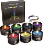 Chakra Candles with Premium Crystal and Healing Stones Luxury Meditation Scented Candles Gift Set for Women Stress Relief Spiritual Decor Healing Candles for Yoga, Aromatherapy - Image 2