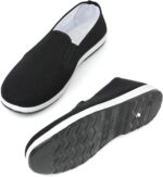 Chinese Tai Chi Kung Fu Shoes - Traditional Canvas Martial Arts, Black Rubber Sole - Image 2