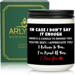 Christmas Anniversary Wedding Gifts for Women Men, Romantic Birthday Gifts for Him Her, I Love You Encouragement Lavender Scented Candle for Wife Husband, Girlfriend Boyfriend Gift Ideas - Image 2