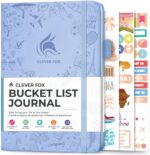 Clever Fox Bucket List Journal – Inspirational Book for Memories & Adventures – Motivational Bucket List Notebook for Couples, A5 (Light Blue) - Image 2