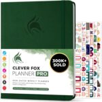 Clever Fox Planner PRO – Weekly & Monthly Life Planner to Increase Productivity, Time Management and Hit Your Goals, 8.5x11″ (Forest Green) - Image 2
