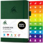 Clever Fox Planner – Undated Weekly & Monthly Planner for Productivity, Time Management & Goals – Organizer Journal – A5 (Dark Green) - Image 2