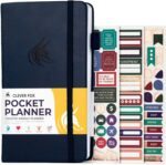 Clever Fox Pocket Planner Weekly – Undated Monthly Goal Planner and Calendar, Mini Planner Perfect for Purse, 3.7x6.7" (Dark Blue) - Image 2