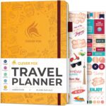 Clever Fox Travel Journal – Vacation & Trip Organizer with Budget Plan, Packing List, Travelling Expense Tracker, A5 (Amber Yellow) - Image 2