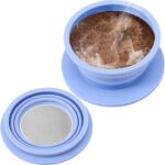 Collapsible Paperless Pour Over Coffee Dripper, Single Cup Travel Pour Over Coffee Maker Camping, Portable Silicone PourOver Coffee Filter with Reusable Metal Mesh Filter (Blue) - Image 2
