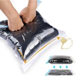 Compression Bags - Travel Essentials 12 Pack Space Saver No Vacuum or Pump Needed Storage Accessorie and Home Packing Organizers (transparent) - Image 2