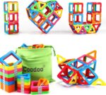 Coodoo Upgraded Magnetic Blocks Tough Tiles STEM Toys for 3+ Year Old Boys and Girls Learning by Playing Games for Toddlers Kids, Compatible with Major Brands Building Blocks - Starter Set - Image 2