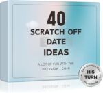 Couples Gifts for Boyfriend Girlfriend, 40 Scratch Off Date Ideas Bridal Shower Gifts, Stocking Stuffers for Women Men, Anniversary Birthday Presents for Husband, Couple Games for Engagement Wedding - Image 2