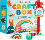 Craft Box for Kids - 10 Creative Arts and Crafts for Kids Ages 4-8, Fun, No Mess Educational Preschool & Homeschool Art Projects, Toddler Crafts Kit Supplies, Christmas Gift for Girls and Boys - Image 2