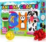 Craftikit® 20 Award-Winning Animal Toddler Arts and Crafts for Kids Ages 3-10 Years, All-Inclusive Animal Craft Kits, Fun Toddler Craft Box for Girls, Boys in Preschool - Image 2