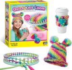 Creativity for Kids Quick Knit Loom Kit | Learn to Knit a Colorful Hat or Cozy with an Easy Loom | Relaxing DIY Craft & Mindful Activity for Kids and Beginners Everywhere (Ages 7+) - Image 2