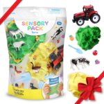 Creativity for Kids Sensory Pack: Farm, Sensory Toys for Toddlers, Pretend Play Farm Animals for Kids, Toddler Travel Toys & Holiday Stocking Stuffers (Ages 3+) - Image 2