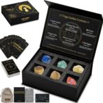 DAILYMOON 12 Zodiac Signs Crystals Gift Set with 50 Oracle Cards & 6 Healing Crystals - Natural Healing Stones for Women & All Occasions, The Astrology Birthstone with Horoscope Box Set (Virgo) - Image 2