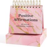 Daily Flip Calendar with Inspirational Quotes - Motivational Perpetual Calendar Desk Office Home Decor for Women, Gifts Desk Accessories for Girls Positive Affirmations - Image 2