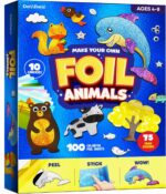 Dan&Darci Foil Art Kit for Kids - Arts and Crafts for Kid Ages 4-8, 4-6, 5-7, 5-8, 6-8 - 5 Year Old Girl Gifts - Fun Kits Projects Activities - Girls Birthday Gift - Craft Age 4 5 6 7 8 Years - Image 2