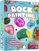 Dan&Darci Rock Painting Kit for Kids - Arts and Crafts for Girls & Boys Ages 6-12 - Craft Kits Art Set - Supplies for Rocks Paint - Best Tween Gift Ideas for Kid Activities Age 6 7 8 9 10 11 - Image 2