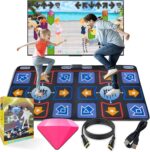 Dance Mat for Adults and Kids - Plug and Play TV Electronic Dance Mat Game, Wireless Dance Pad, Fun Dance Fitness Games for Kids, Christmas and Boys and Girls Birthday Gift Ideas, Blue - Image 2