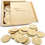 Date Night Box Game - 52 Romantic Ideas + 4 Personalized Dates & Decision Maker Coin - Fun Gift for Couples, Anniversaries, Weddings, Bridal Showers, Bachelorette Parties, Him & Her - Image 2