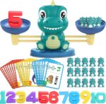 Dinosaur Math Balance Toys - Montessori Toys for 3 Years Old Kids, Learning and Educational Toys for Boys and Girls - Birthday Gifts for 4 5 6 7 Year Old Boys - Image 2