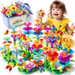 Doloowee 184Pcs Flower Garden Building Toys for Girls 3 4 5 6 7 Year Old, Upgrade DIY Building Stacking Toys, STEM Preschool Educational Toddler Toys Brain Development Kindergarten Kids Toy - Image 2