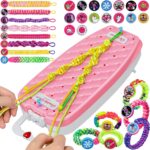 Dpai Friendship Bracelet Making Kit for Girls,DIY Arts and Crafts Toys,Jewelry String Maker Kit,The Best Birthday Gifts Ideas for Girls 6 7 8 9 10 11 12+ Years Old（Pink） - Image 2